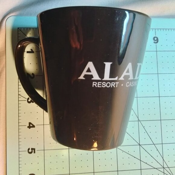 Aladdin Resort Casino Las Vegas Mug Black Ceramic Coffee Cup - Picture 7 of 7